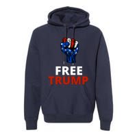 Free Donald Trump Free Trump Republican Support Premium Hoodie