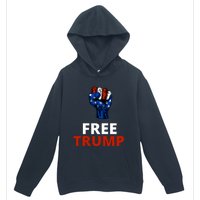 Free Donald Trump Free Trump Republican Support Urban Pullover Hoodie