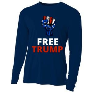 Free Donald Trump Free Trump Republican Support Cooling Performance Long Sleeve Crew