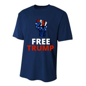 Free Donald Trump Free Trump Republican Support Performance Sprint T-Shirt