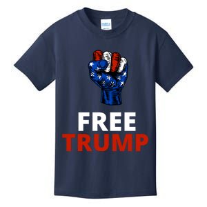 Free Donald Trump Free Trump Republican Support Kids T-Shirt