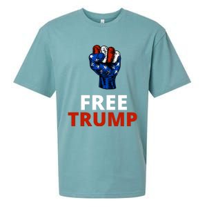 Free Donald Trump Free Trump Republican Support Sueded Cloud Jersey T-Shirt