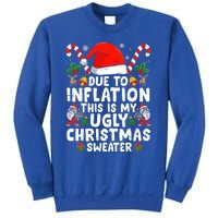 Funny Due to Inflation This is My Ugly Sweater For Christmas Sweatshirt