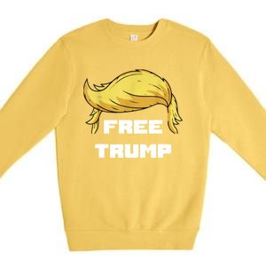 Free Donald Trump Republican Support Premium Crewneck Sweatshirt