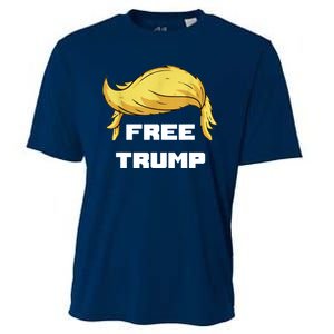 Free Donald Trump Republican Support Cooling Performance Crew T-Shirt