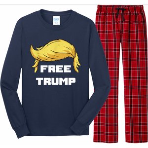 Free Donald Trump Republican Support Long Sleeve Pajama Set