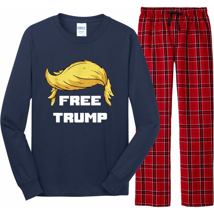 Free Donald Trump Republican Support Long Sleeve Pajama Set