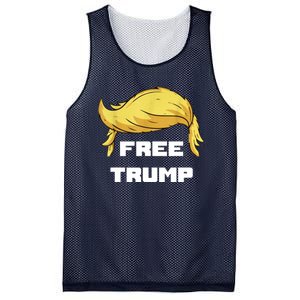 Free Donald Trump Republican Support Mesh Reversible Basketball Jersey Tank