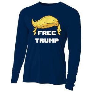 Free Donald Trump Republican Support Cooling Performance Long Sleeve Crew