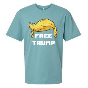 Free Donald Trump Republican Support Sueded Cloud Jersey T-Shirt