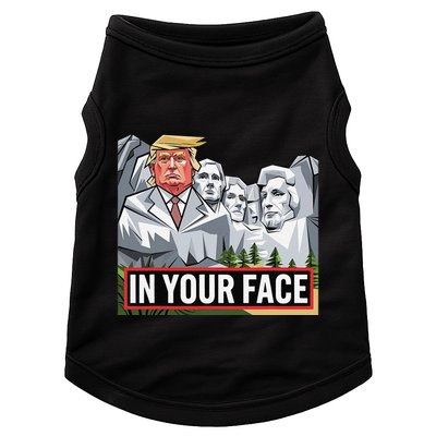 Funny Donald Trump Added To Mt. Rushmore In Your Face Doggie Tank