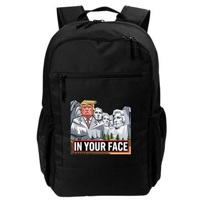 Funny Donald Trump Added To Mt. Rushmore In Your Face Backpack