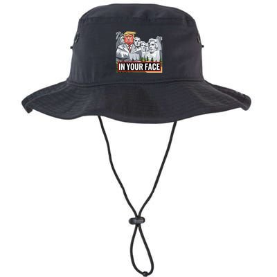 Funny Donald Trump Added To Mt. Rushmore In Your Face Bucket Hat