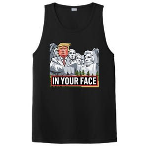 Funny Donald Trump Added To Mt. Rushmore In Your Face PosiCharge Competitor Tank