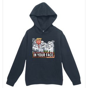 Funny Donald Trump Added To Mt. Rushmore In Your Face Urban Pullover Hoodie