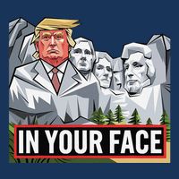 Funny Donald Trump Added To Mt. Rushmore In Your Face Infant Baby Jersey Bodysuit