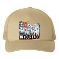 Funny Donald Trump Added To Mt. Rushmore In Your Face Yupoong Adult 5-Panel Trucker Hat