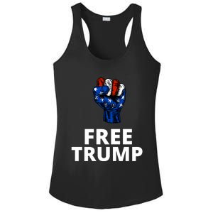 Free Donald Trump Free Trump Republican Support Ladies PosiCharge Competitor Racerback Tank