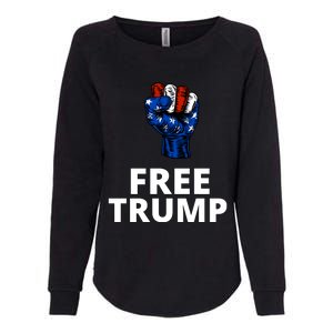 Free Donald Trump Free Trump Republican Support Womens California Wash Sweatshirt