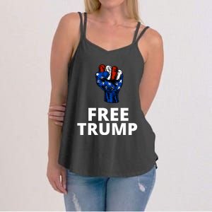 Free Donald Trump Free Trump Republican Support Women's Strappy Tank