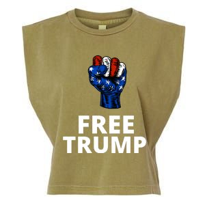 Free Donald Trump Free Trump Republican Support Garment-Dyed Women's Muscle Tee