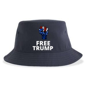 Free Donald Trump Free Trump Republican Support Sustainable Bucket Hat