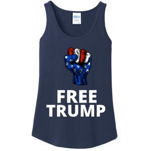 Free Donald Trump Free Trump Republican Support Ladies Essential Tank