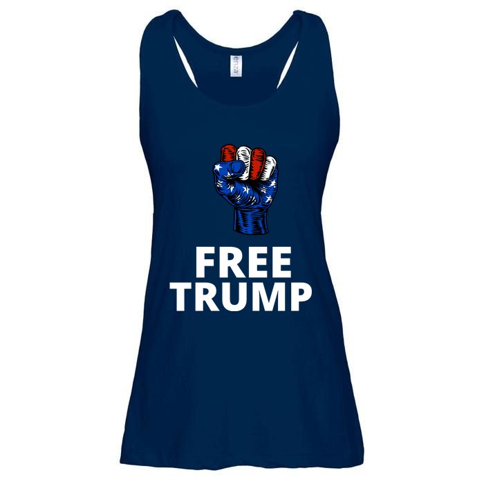 Free Donald Trump Free Trump Republican Support Ladies Essential Flowy Tank