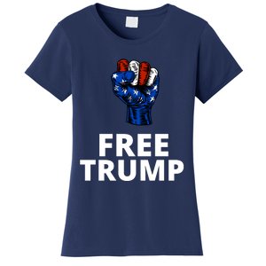 Free Donald Trump Free Trump Republican Support Women's T-Shirt