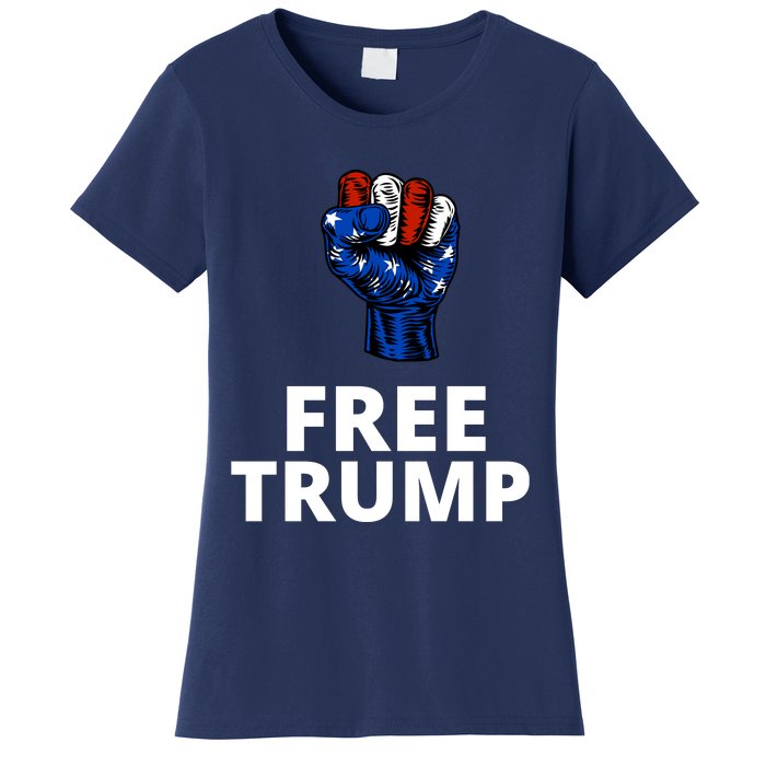 Free Donald Trump Free Trump Republican Support Women's T-Shirt