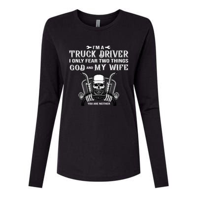 Funny Diesel Trucker Big Rig Semifunny Gifttrailer Truck Driver Gift Womens Cotton Relaxed Long Sleeve T-Shirt