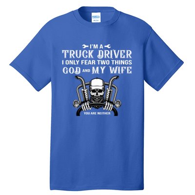 Funny Diesel Trucker Big Rig Semifunny Gifttrailer Truck Driver Gift Tall T-Shirt