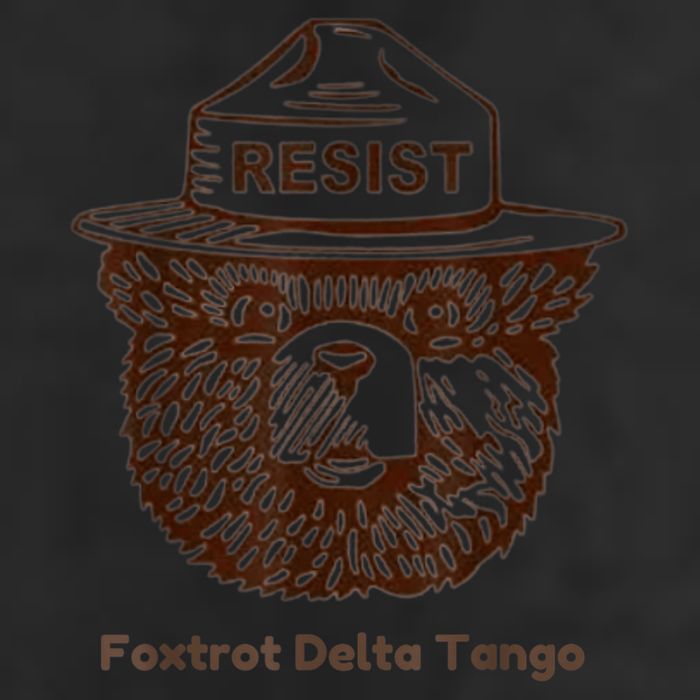 Foxtrots Delta Tangos Funny Foxtrots Delta Tangos 7 Panel Mesh Trucker Snapback Hat