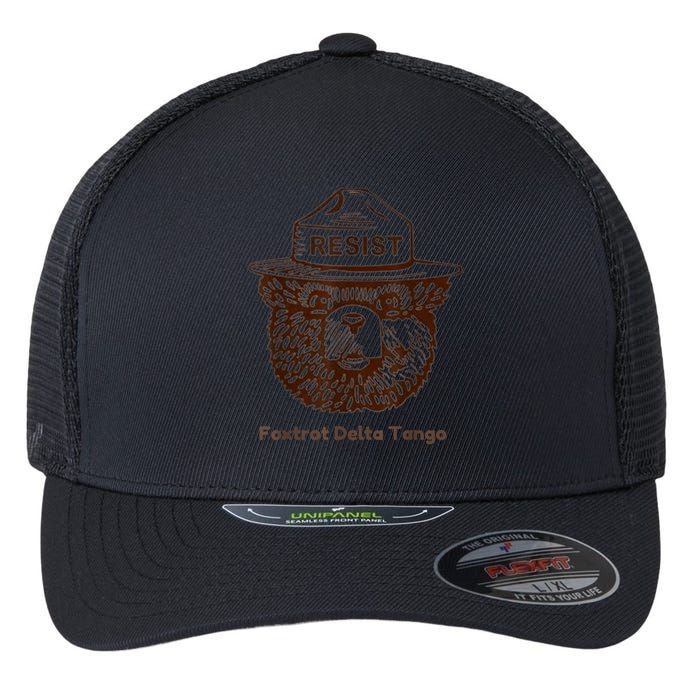 Foxtrots Delta Tangos Funny Foxtrots Delta Tangos Flexfit Unipanel Trucker Cap