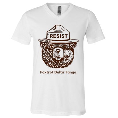 Foxtrots Delta Tangos Funny Foxtrots Delta Tangos V-Neck T-Shirt