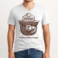 Foxtrots Delta Tangos Funny Foxtrots Delta Tangos V-Neck T-Shirt