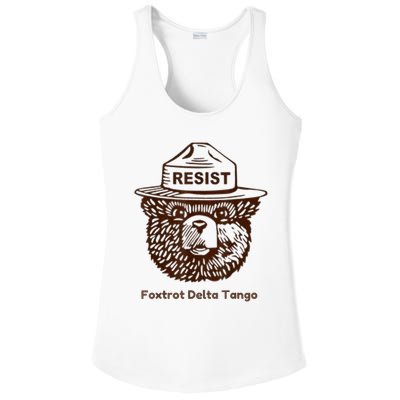 Foxtrots Delta Tangos Funny Foxtrots Delta Tangos Ladies PosiCharge Competitor Racerback Tank