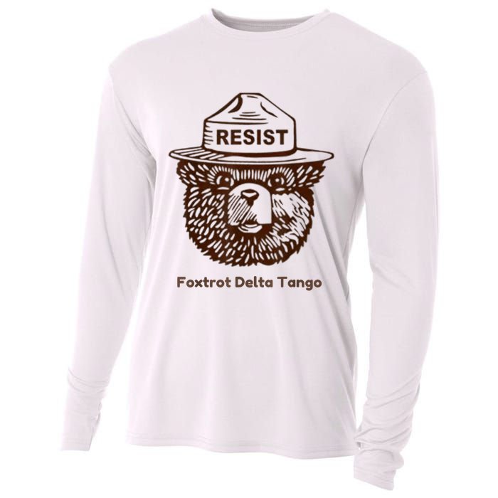 Foxtrots Delta Tangos Funny Foxtrots Delta Tangos Cooling Performance Long Sleeve Crew