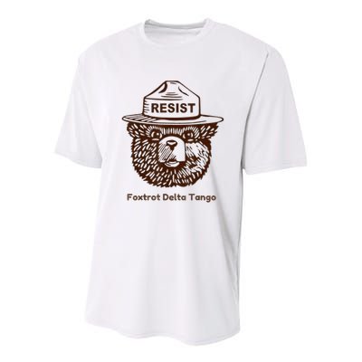 Foxtrots Delta Tangos Funny Foxtrots Delta Tangos Youth Performance Sprint T-Shirt