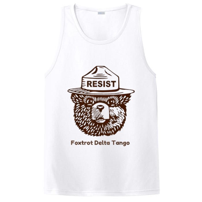 Foxtrots Delta Tangos Funny Foxtrots Delta Tangos PosiCharge Competitor Tank