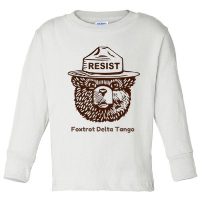 Foxtrots Delta Tangos Funny Foxtrots Delta Tangos Toddler Long Sleeve Shirt