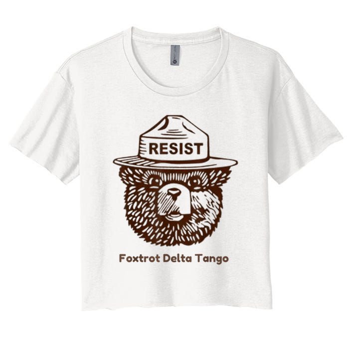 Foxtrots Delta Tangos Funny Foxtrots Delta Tangos Crop Top
