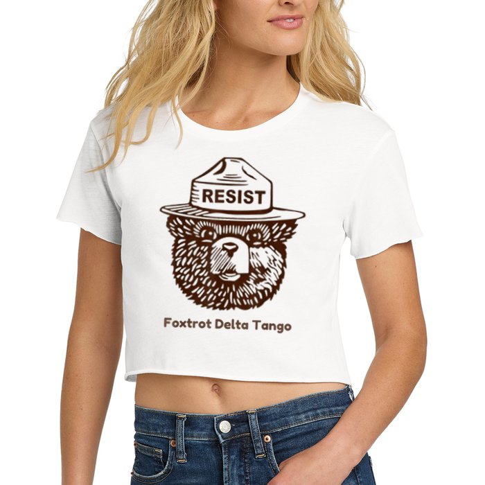 Foxtrots Delta Tangos Funny Foxtrots Delta Tangos Crop Top