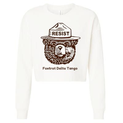 Foxtrots Delta Tangos Funny Foxtrots Delta Tangos Cropped Pullover Crew