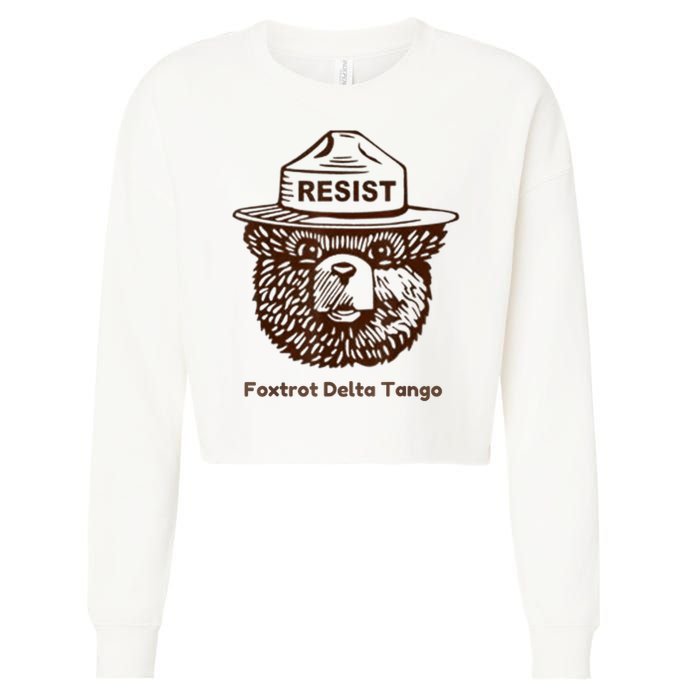 Foxtrots Delta Tangos Funny Foxtrots Delta Tangos Cropped Pullover Crew