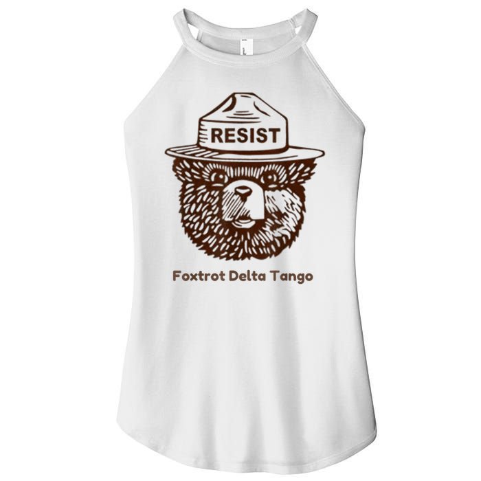 Foxtrots Delta Tangos Funny Foxtrots Delta Tangos Women's Perfect Tri Rocker Tank