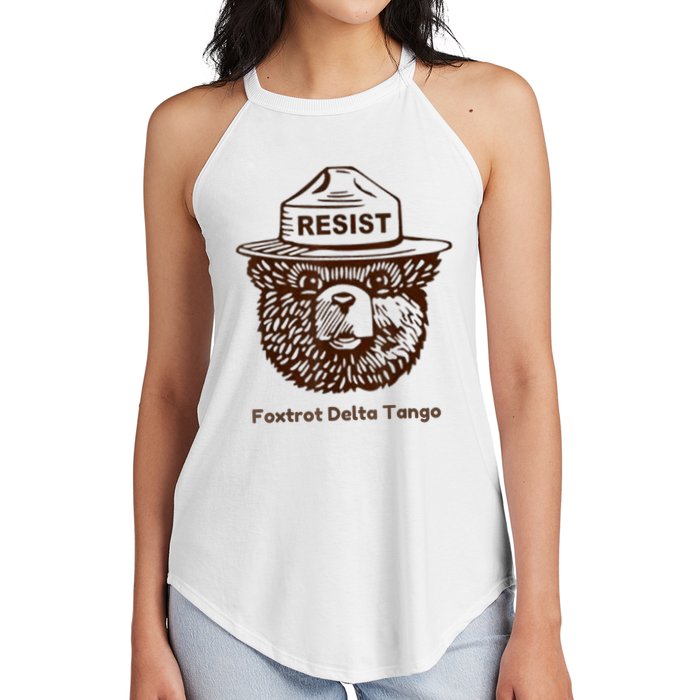 Foxtrots Delta Tangos Funny Foxtrots Delta Tangos Women's Perfect Tri Rocker Tank