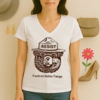 Foxtrots Delta Tangos Funny Foxtrots Delta Tangos Women's V-Neck T-Shirt