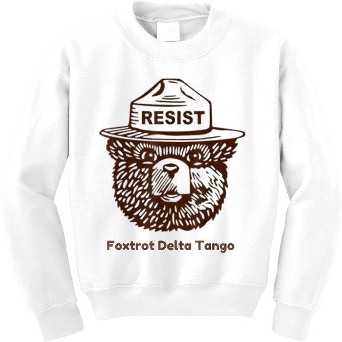 Foxtrots Delta Tangos Funny Foxtrots Delta Tangos Kids Sweatshirt