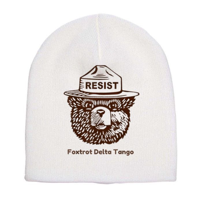 Foxtrots Delta Tangos Funny Foxtrots Delta Tangos Short Acrylic Beanie